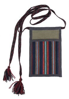 Belt pocket with a ribbon
